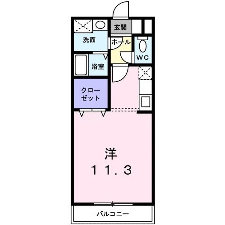 埼玉県上尾市大字原市(アパート)の賃貸物件の間取り