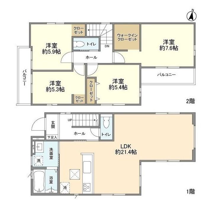埼玉県さいたま市見沼区大字南中野(一戸建)の賃貸物件の間取り