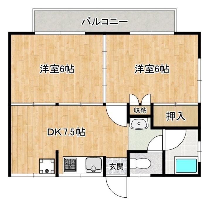 下津浦アパートの間取り