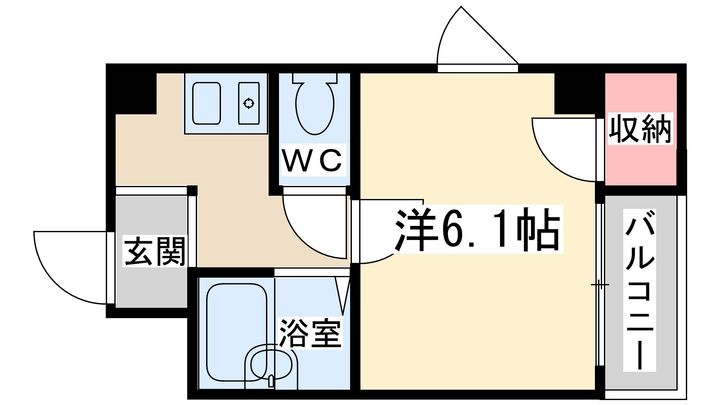 タカノハイム天神橋の間取り