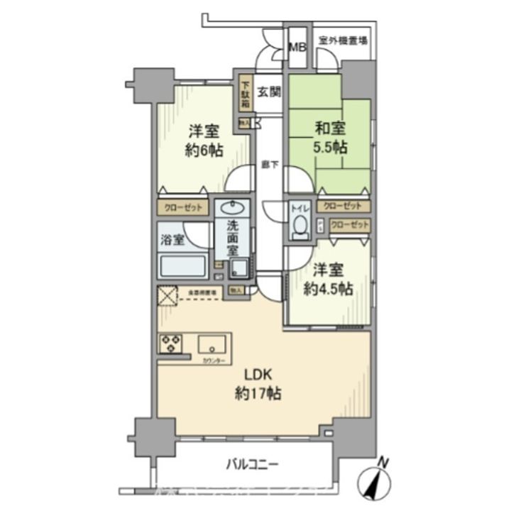 東京都八王子市初沢町(マンション)の賃貸物件の間取り