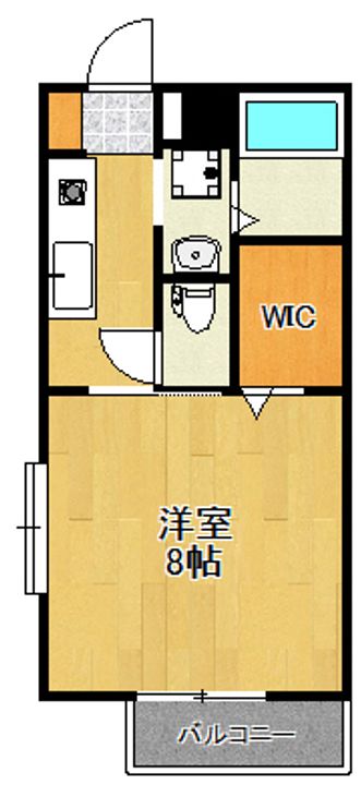 神奈川県川崎市中原区下新城1(アパート)の賃貸物件の間取り