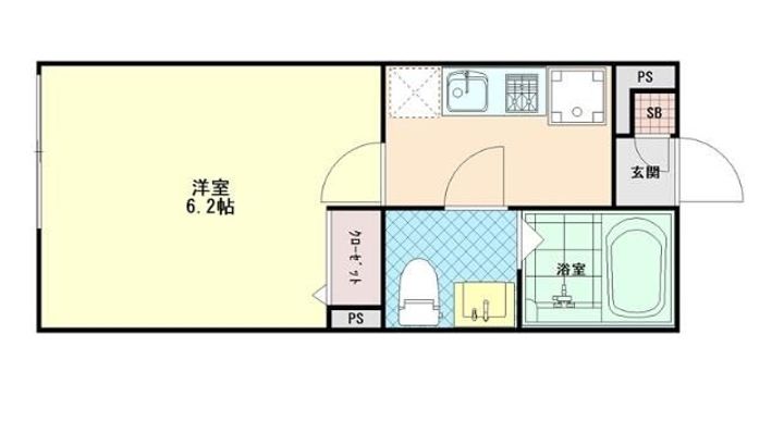 千葉県習志野市鷺沼2(アパート)の賃貸物件の間取り