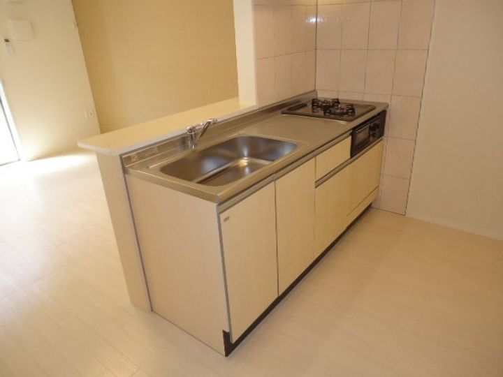 広島県東広島市西条町寺家(アパート)の賃貸物件のキッチン