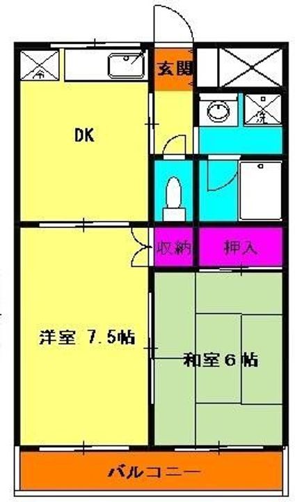 ベルグラージュの間取り