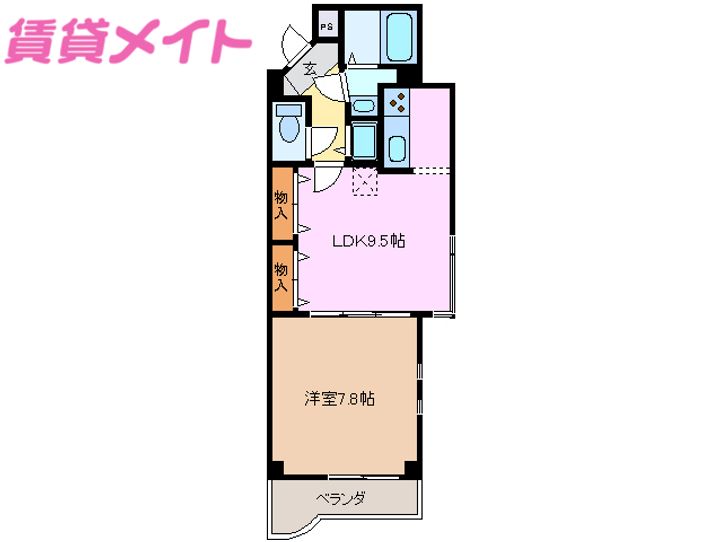 リバーフロントIIの間取り