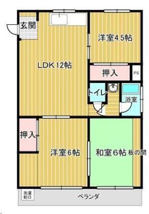 寿美コーポラスの間取り