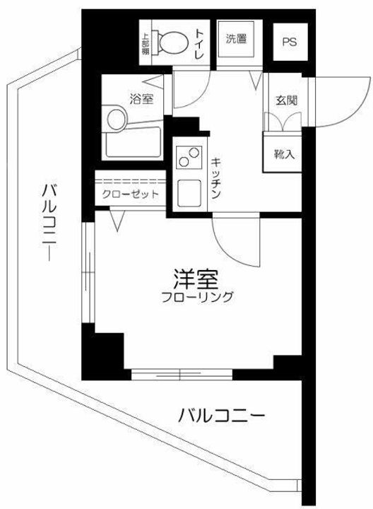 東京都渋谷区千駄ヶ谷4(マンション)の賃貸物件の間取り