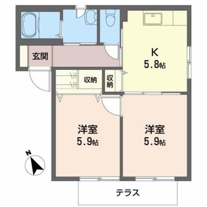 シャンドールAの間取り