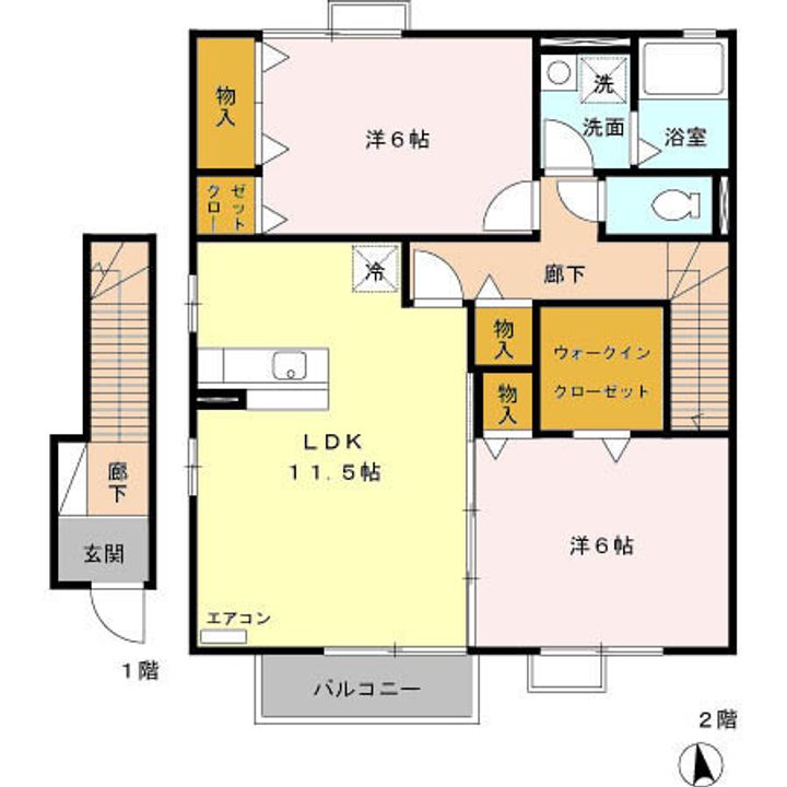 ピースフル・アイランドの間取り