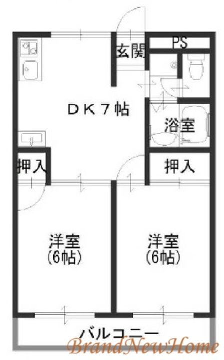 金岡コーポラスの間取り