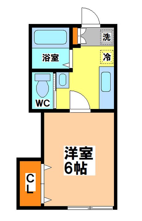 東京都小金井市中町2(アパート)の賃貸物件の間取り