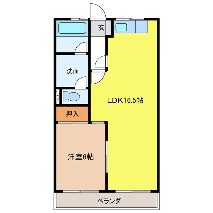 岐阜県岐阜市宇佐2(アパート)の賃貸物件の間取り