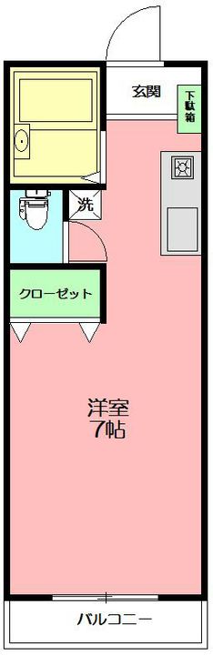 サイクルハイツの間取り