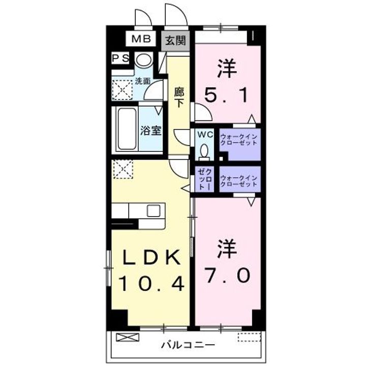 AFCレジデンス XVIIの間取り