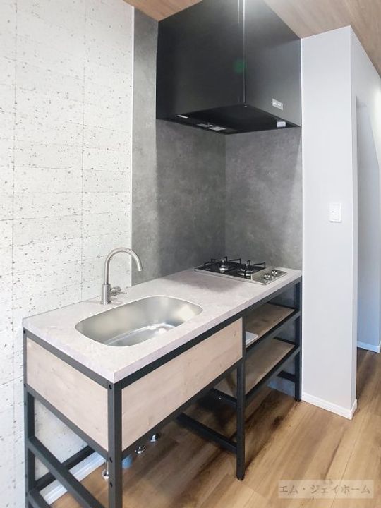 滋賀県近江八幡市八幡町(アパート)の賃貸物件のキッチン