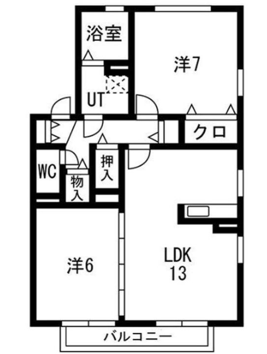 愛知県名古屋市緑区東神の倉1(アパート)の賃貸物件の間取り