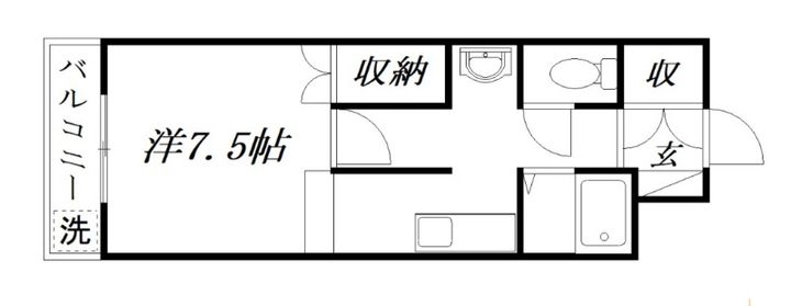 静岡県浜松市中央区野口町(マンション)の賃貸物件の間取り