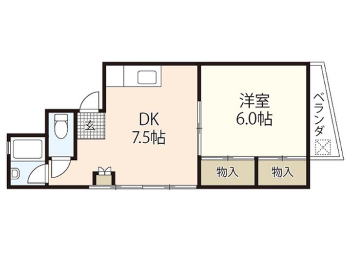 皆実町高橋ビルの間取り