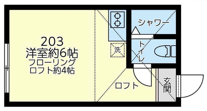 神奈川県横浜市鶴見区生麦5(アパート)の賃貸物件の間取り