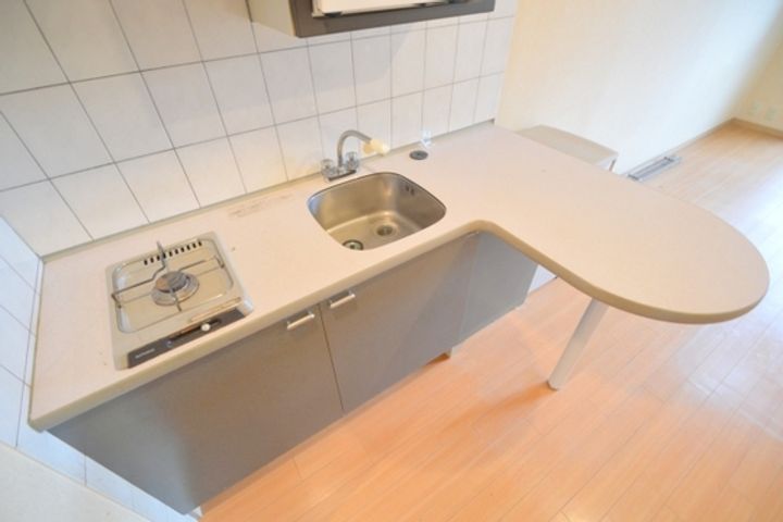 広島県広島市中区舟入南4(マンション)の賃貸物件のキッチン
