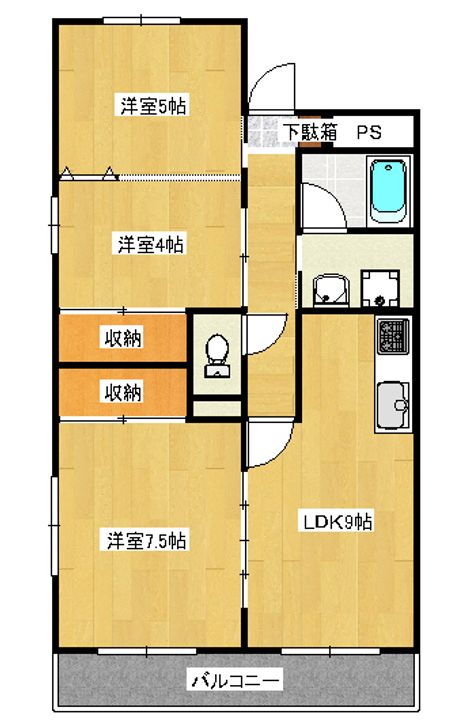 清和マンションの間取り