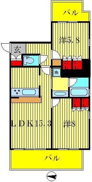 プライムアーバン亀有の間取り