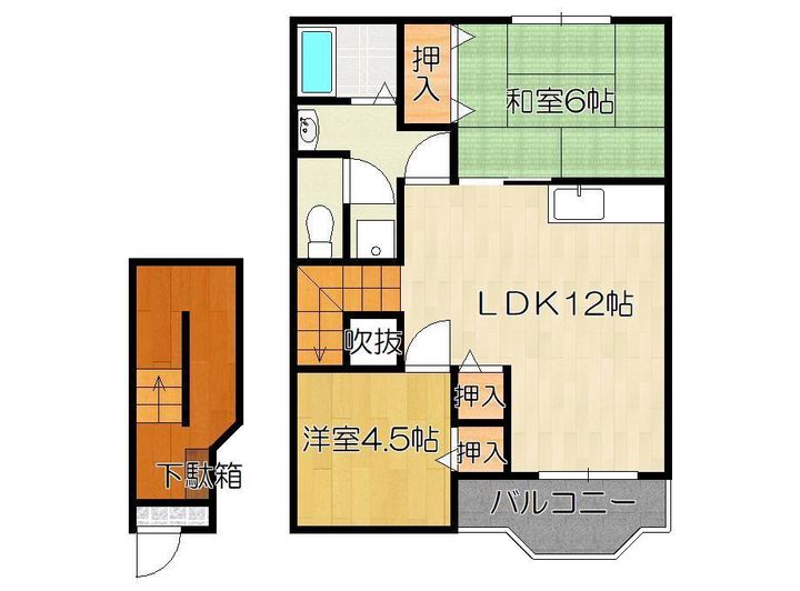 クレストール福井の間取り