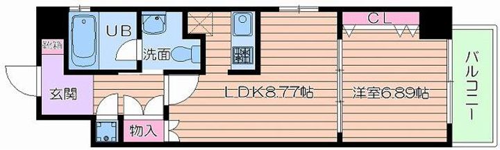アーデン京町堀イーストの間取り