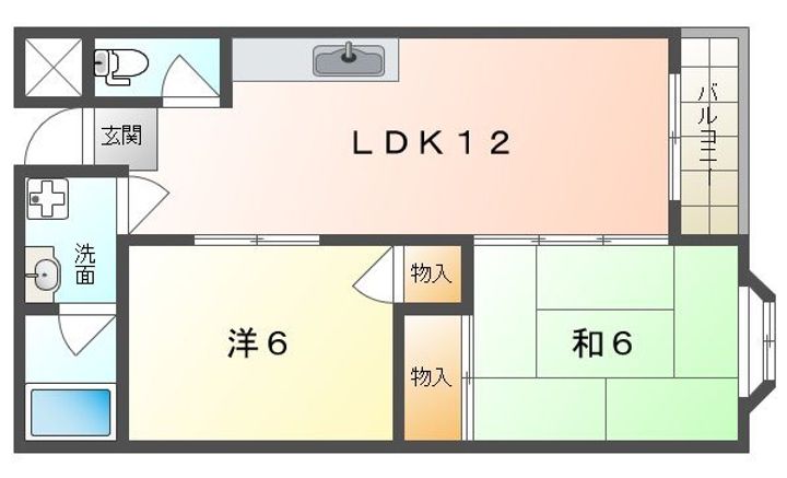 シャトーMOIIの間取り