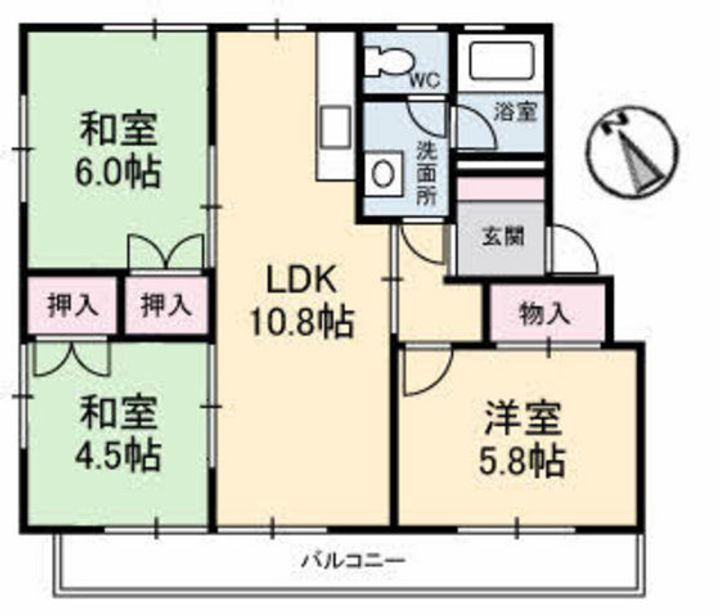 コーポあまずの間取り