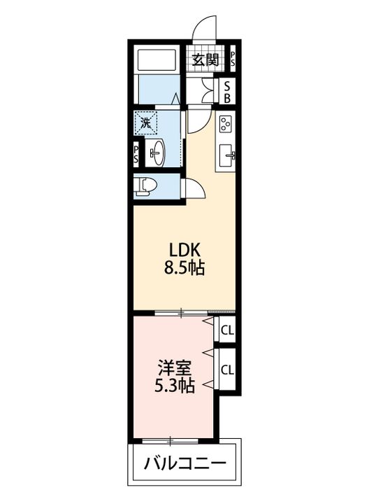 クリエオーレ庄屋IIの間取り