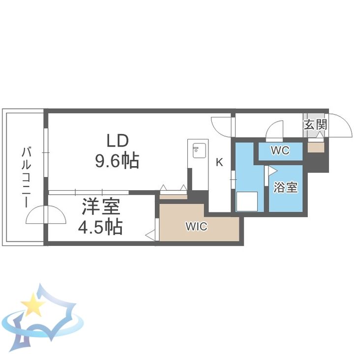 アルファスクエア南5条東の間取り