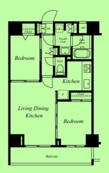 東京都荒川区西日暮里1(マンション)の賃貸物件の間取り