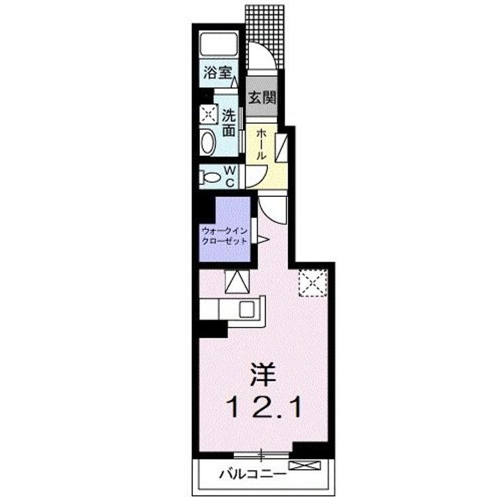 滋賀県東近江市佐野町(アパート)の賃貸物件の間取り