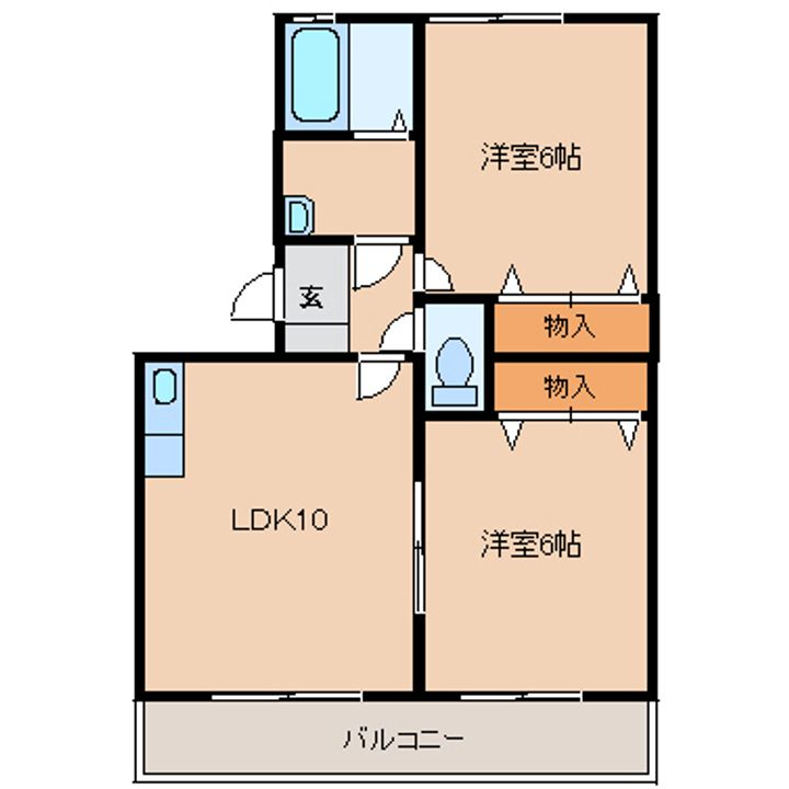 エスポワール長嶺の間取り