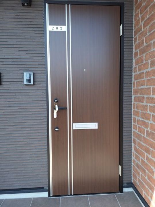 さくらハイツ 1号棟の玄関