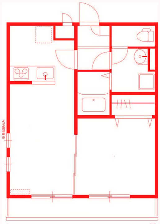 神奈川県茅ヶ崎市松林3(アパート)の賃貸物件の間取り