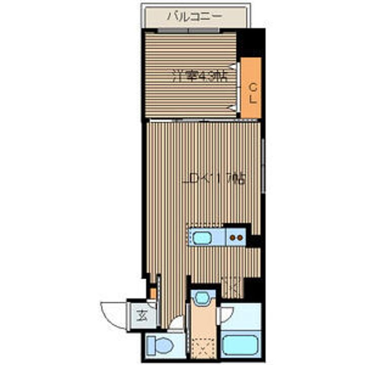 フロントコート大通公園の間取り