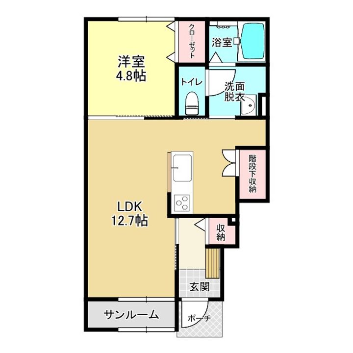 さくらハイツ 1号棟の間取り