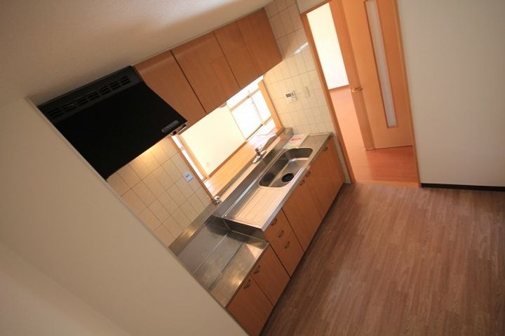 大阪府大阪市東住吉区今川4の賃貸マンションのキッチン