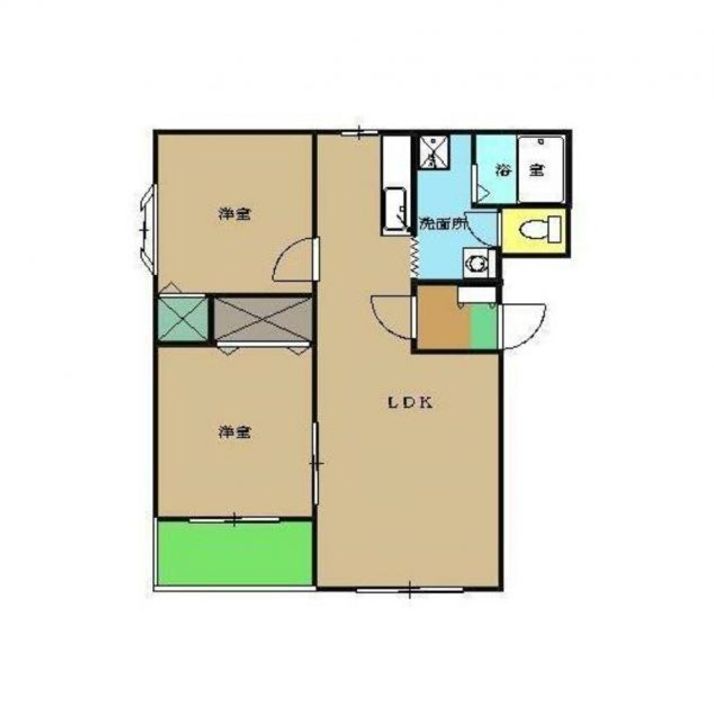 サンパティーク寿IIの間取り