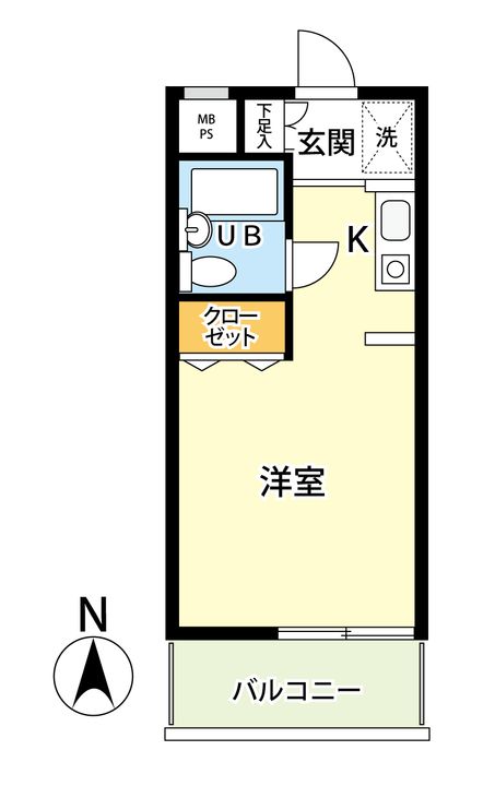 ホーユウコンフォルト白楽B棟の間取り