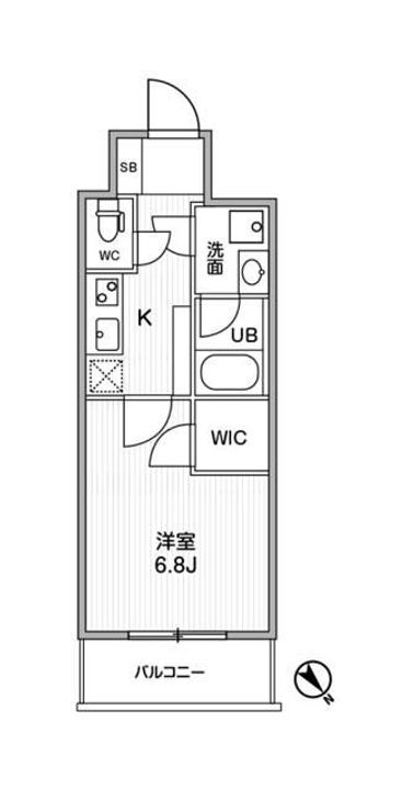 東京都町田市原町田2(マンション)の賃貸物件の間取り