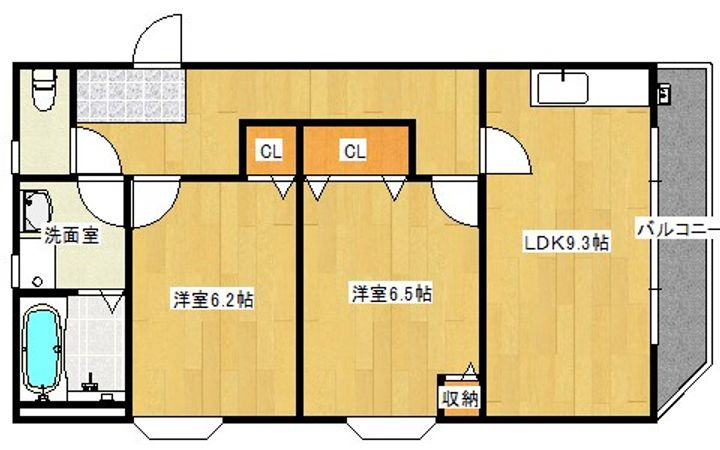 大阪府藤井寺市古室1(一戸建)の賃貸物件の間取り