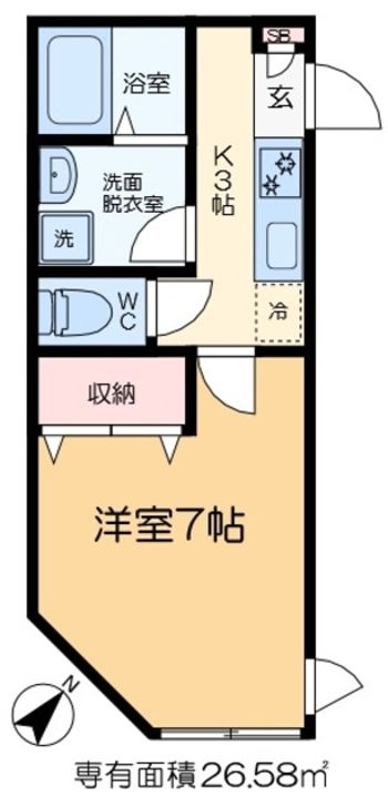 カーサ柴又の間取り