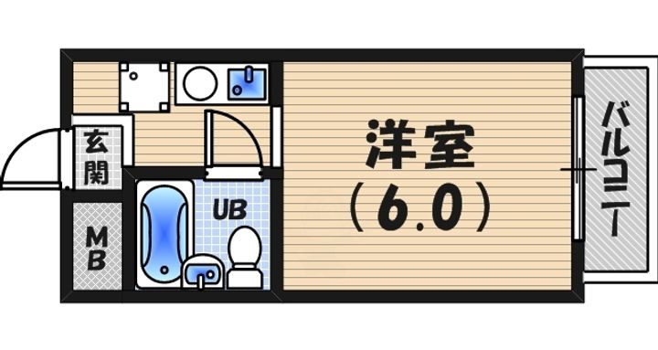 ライフイン芦屋の間取り