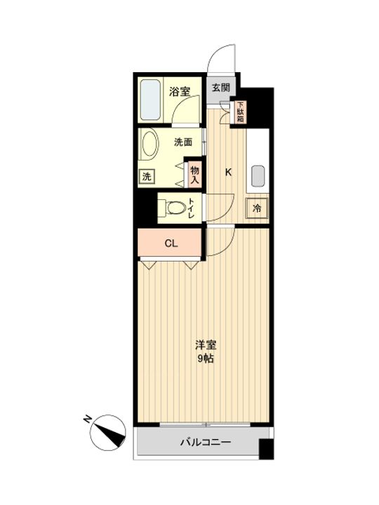 宮城県仙台市宮城野区原町1(マンション)の賃貸物件の間取り
