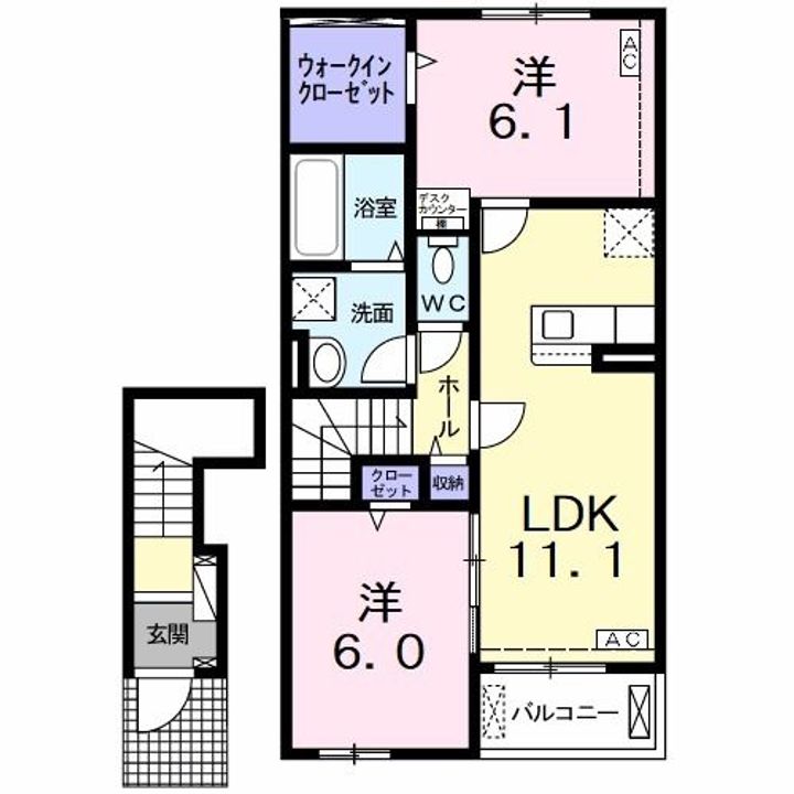 カーサ・プラシードの間取り