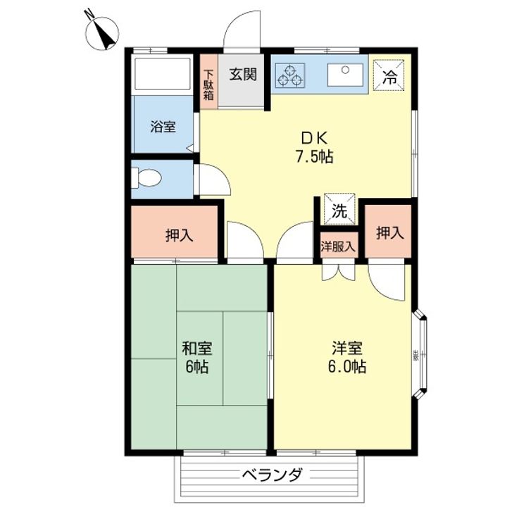 シティーコーポ赤羽の間取り